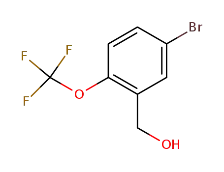Molecular Structure of 685126-86-7 ((5-bromo-2-(trifluoromethoxy)phenyl)methanol)