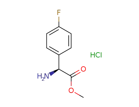 Molecular Structure of 916602-09-0 (Methyl L-2-(4-fluorophenyl)glycinate HCl)