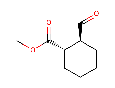 Cyclohexanecarboxylic acid, 2-formyl-, methyl ester, trans-