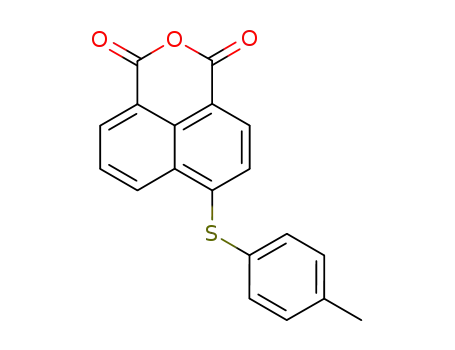 Molecular Structure of 114289-28-0 (4-(4-methylphenyl)thio-1,8-naphthalic anhydride)