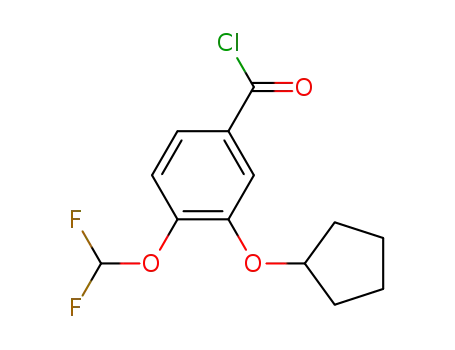 Benzoyl chloride, 3-(cyclopentyloxy)-4-(difluoromethoxy)-