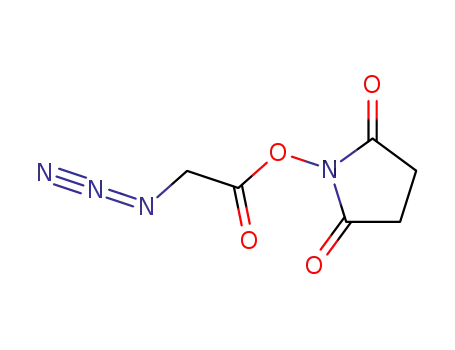 Molecular Structure of 824426-32-6 (Azidoacetic acid NHS ester)
