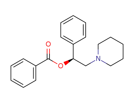 Molecular Structure of 67031-68-9 (1-Phenyl-2-piperidinoethyl=benzoate)