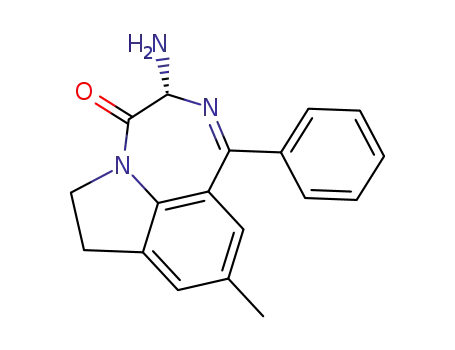 Molecular Structure of 179024-54-5 (3-amino-9-methyl-1-phenyl-6,7-dihydro-3H-[1,4]diazepino[6,7,1-hi]indol-4-one)