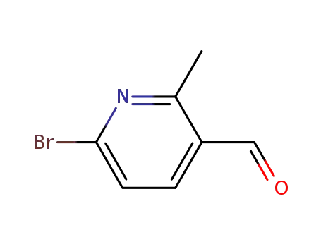 Molecular Structure of 926293-55-2 (6-Bromo-2-methylpyridine-3-carboxaldehyde)