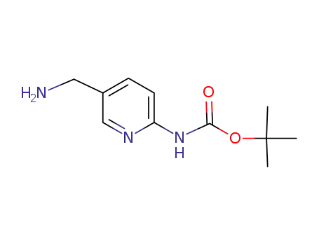 Molecular Structure of 187237-37-2 (TERT-BUTYL [(5-(AMINOMETHYL)PYRIDIN-2-YL]CARBAMATE)