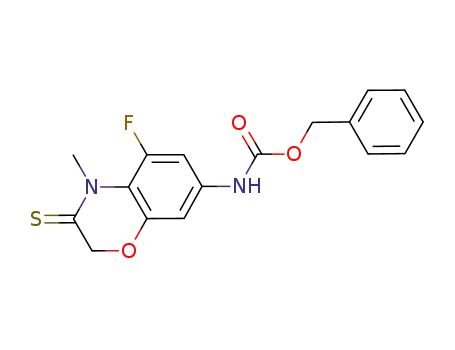 (5-fluoro-4-methyl-3-thioxo-3,4-dihydro-2H-benzo[1,4]oxazin-7-yl)-carbamic acid benzyl ester