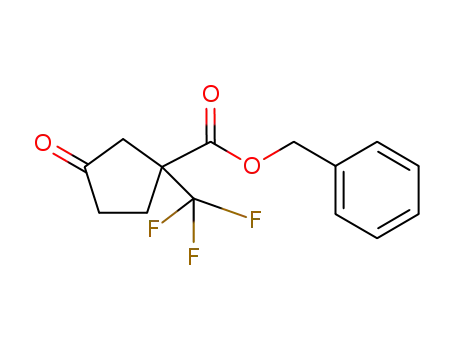Molecular Structure of 787640-48-6 (benzyl 3-oxo-1-(trifluoromethyl)cyclopentanecarboxylate)