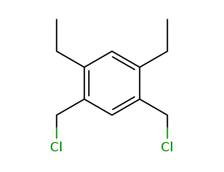 Molecular Structure of 61099-13-6 (Benzene, 1,5-bis(chloromethyl)-2,4-diethyl-)
