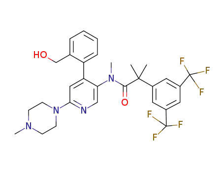 Molecular Structure of 910808-12-7 (Monohydroxy Netupitant)