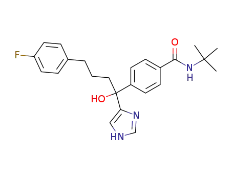 4-[4-(4-fluorophenyl)-1-hydroxy-1-(4-tert-butylaminocarbonylphenyl)butyl]-1H-imidazole