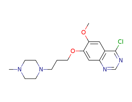 Quinazoline, 4-chloro-6-methoxy-7-[3-(4-methyl-1-piperazinyl)propoxy]-