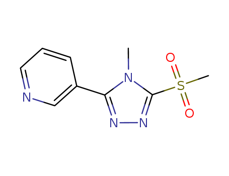 3-(4-Methyl-5-(methylsulfonyl)-4H-1,2,4-triazol-3-yl)pyridine