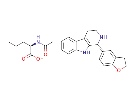 (2R)-2-acetamido-4-methylpentanoic acid;(1R)-1-(2,3-dihydro-1-benzofuran-5-yl)-2,3,4,9-tetrahydro-1H-pyrido[3,4-b]indole