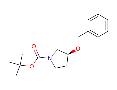 1-Pyrrolidinecarboxylic acid, 3-(phenylmethoxy)-, 1,1-dimethylethyl
ester, (3S)-