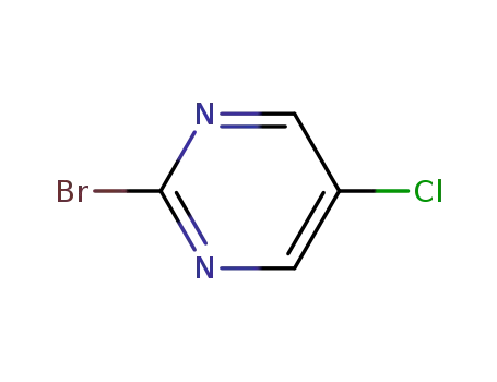 Molecular Structure of 124405-67-0 (Pyrimidine, 2-bromo-5-chloro-)