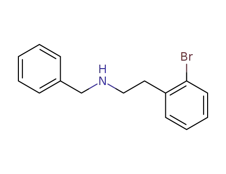 Molecular Structure of 65185-57-1 (N-(2-(2-Bromophenyl)ethyl)-N-(phenylmethyl)amine)