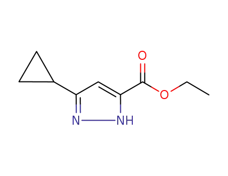 Molecular Structure of 133261-06-0 (ETHYL 5-CYCLOPROPYL-1H-PYRAZOLE-3-CARBOXYLATE)