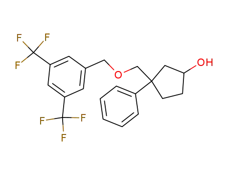 Cyclopentanol,
3-[[[3,5-bis(trifluoromethyl)phenyl]methoxy]methyl]-3-phenyl-