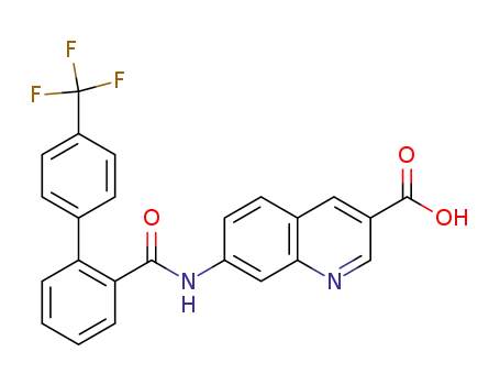 7-[(4'-trifluoromethyl-biphenyl-2-carbonyl)-amino]-quinoline-3-carboxylic acid