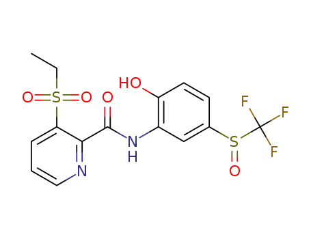 3-ethylsulfonyl-N-[2-hydroxy-5-(trifluoromethylsulfinyl)phenyl]picolinamide