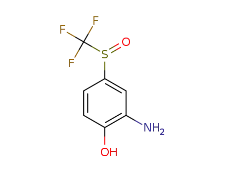 Molecular Structure of 1616682-59-7 (2-amino-4-[(trifluoromethyl)sulfinyl]phenol)