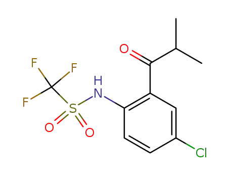 Methanesulfonamide,
N-[4-chloro-2-(2-methyl-1-oxopropyl)phenyl]-1,1,1-trifluoro-