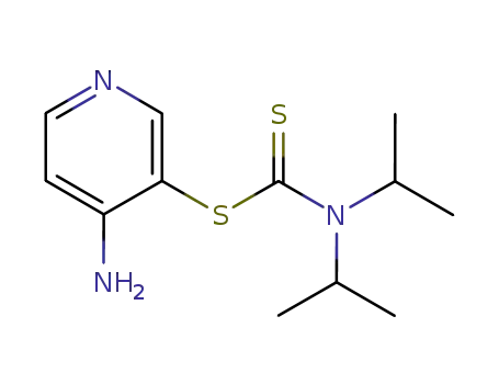 Molecular Structure of 116990-43-3 (Carbamodithioic acid, bis(1-methylethyl)-, 4-amino-3-pyridinyl ester)