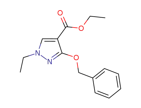 1H-Pyrazole-4-carboxylic acid, 1-ethyl-3-(phenylmethoxy)-, ethyl ester