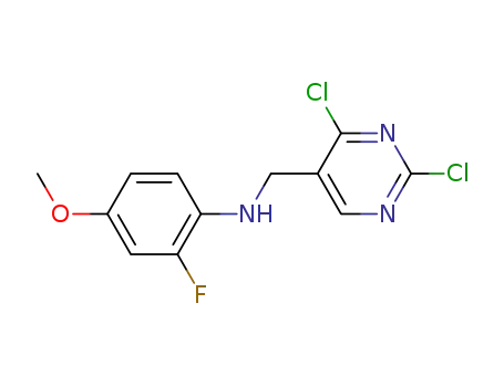 (2,4-dichloro-pyrimidin-5-yl-methyl)-(2-fluoro-4-methoxy-phenyl)amine