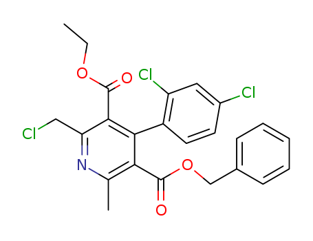 2-Chloromethyl-4-(2,4-dichlorophenyl)-6-methylpyridine-3,5-dicarboxylic acid 5-benzyl 3-ethyl ester