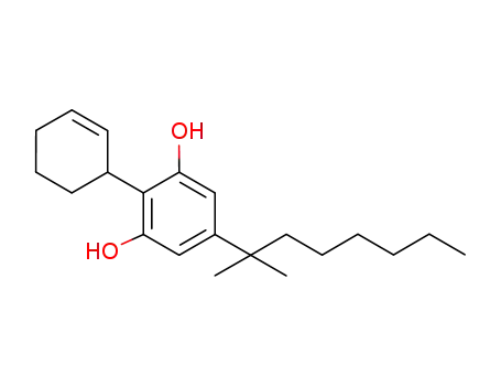 Molecular Structure of 151507-23-2 (2-(2-cyclohexenyl)-5-(1,1-dimethylheptyl)-resorcinol)