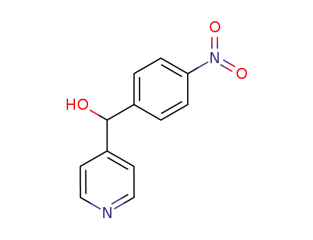 Molecular Structure of 178809-75-1 (4-Pyridinemethanol, a-(4-nitrophenyl)-)
