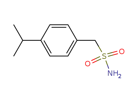 Molecular Structure of 64732-36-1 (Benzenemethanesulfonamide, 4-(1-methylethyl)-)