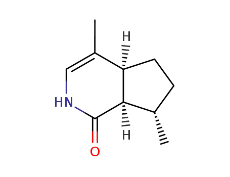 1H-Cyclopenta[c]pyridin-1-one, 2,4a,5,6,7,7a-hexahydro-4,7-dimethyl-, [4aS-(4aalpha,7alpha,7aalpha)]-