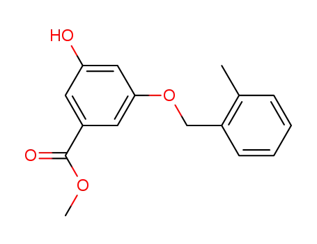 Benzoic acid, 3-hydroxy-5-[(2-methylphenyl)methoxy]-, methyl ester