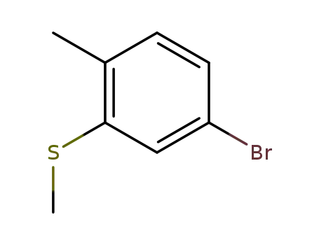 Molecular Structure of 142994-01-2 (5-Bromo-2-methylthioanisole)