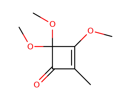 Molecular Structure of 156266-61-4 (2-Cyclobuten-1-one, 3,4,4-trimethoxy-2-methyl-)