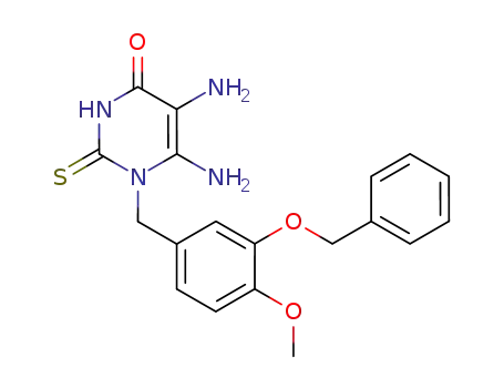 1-(3-benzyloxy-4-methoxy-benzyl)-5,6-diamino-2-thiouracil