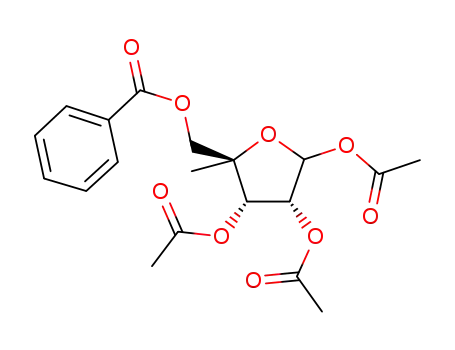 5-O-benzoyl-4-C-methyl-1,2,3-O-acetyl-D-ribofuranose