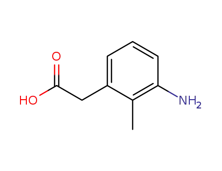 Molecular Structure of 23876-07-5 (2-(3-amino-2-methylphenyl)acetic acid)