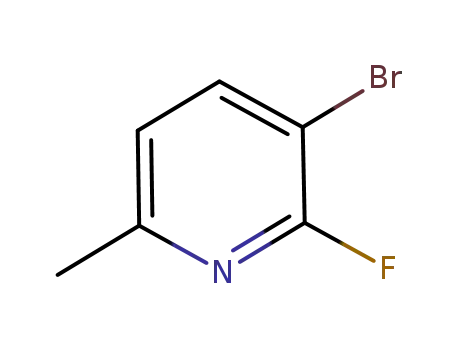 Molecular Structure of 375368-78-8 (Pyridine,3-bromo-2-fluoro-6-methyl-)