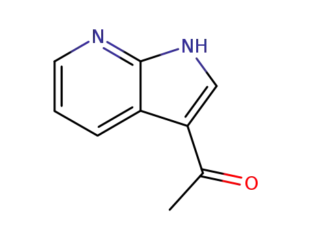 Molecular Structure of 83393-46-8 (Ethanone, 1-(1H-pyrrolo[2,3-b]pyridin-3-yl)- (9CI))