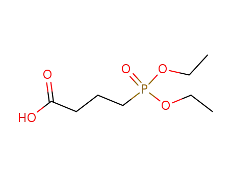 Molecular Structure of 38694-48-3 (DIETHYLPHOSPHONOBUTANOIC ACID)