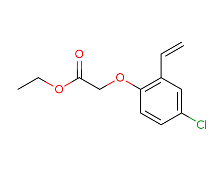 Molecular Structure of 847948-64-5 (Acetic acid, (4-chloro-2-ethenylphenoxy)-, ethyl ester)