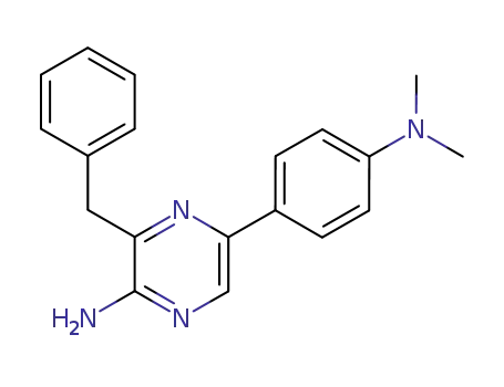 2-amino-3-benzyl-5-(4-N,N-dimethylaminophenyl)pyrazine