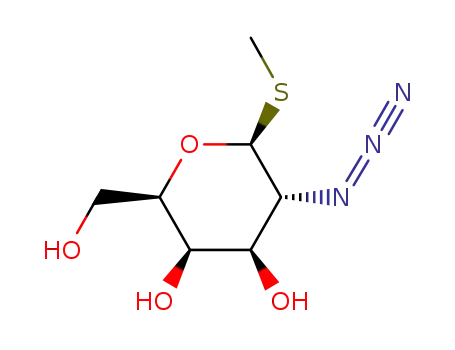Molecular Structure of 115152-46-0 (.beta.-D-Galactopyranoside, methyl 2-azido-2-deoxy-1-thio-)