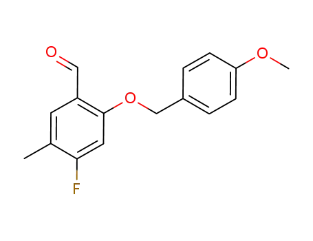 Benzaldehyde, 4-fluoro-2-[(4-methoxyphenyl)methoxy]-5-methyl-