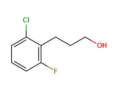 Molecular Structure of 862574-70-7 (3-(2-CHLORO-6-FLUORO-PHENYL)-PROPAN-1-OL)