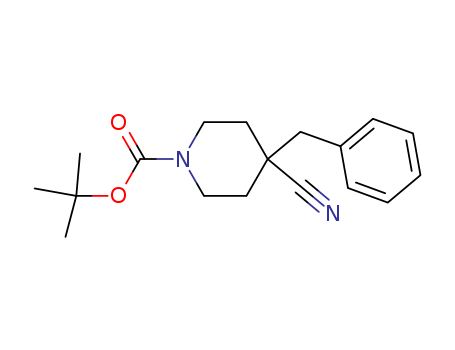 tert-butyl 4-benzyl-4-cyanopiperidine-1-carboxylate